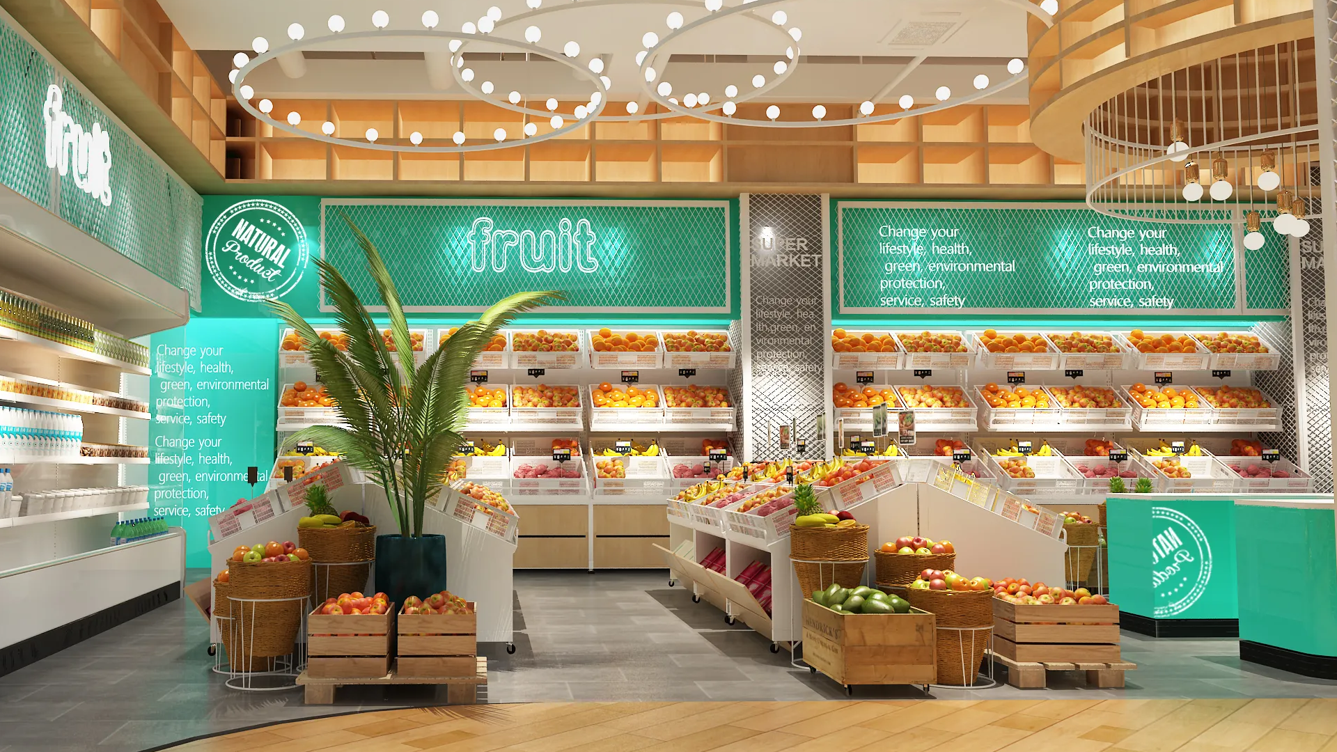 解鎖果蔬店吸睛陳列密碼，這款中島貨架讓蔬果擺放更有序